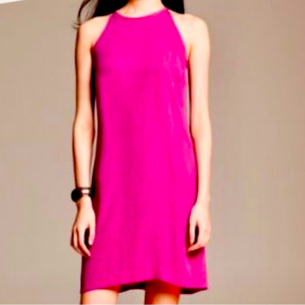 BR Tie-back mini dress in pink fuschia - sz 6